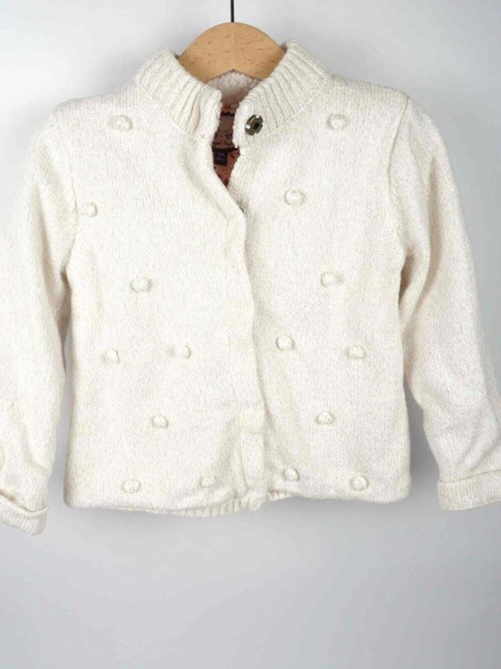 Women's Cream and Gold Cardigan